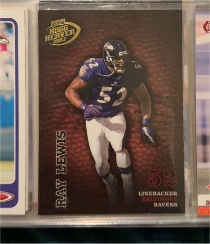 2003 Playoff Hogg Heaven #12 Ray Lewis — front
