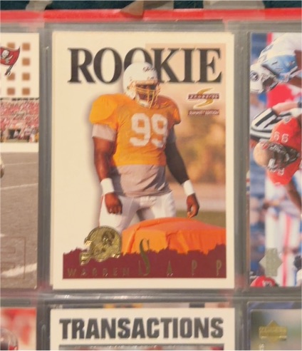 1995 Score Summit #169 Warren Sapp — front