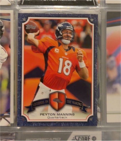 2013 Topps #LM-PM Peyton Manning Legends in the Making Denver Broncos — front