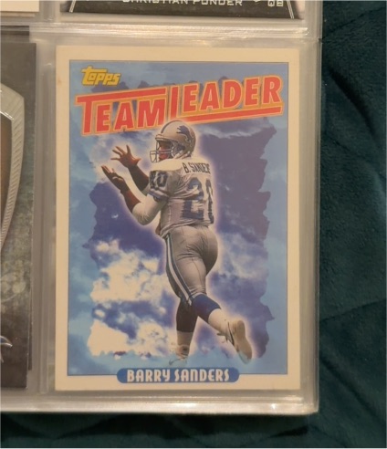 1993 Topps Team Leader Barry Sanders — front