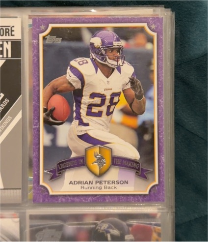 2013 Topps Legends in the Making #LM-AP Adrian Peterson — front