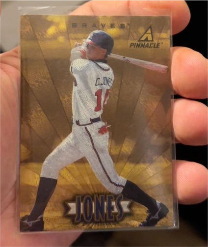 1997 Pinnacle #123 Chipper Jones Atlanta Braves — front