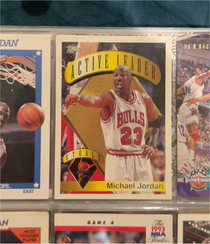 1991 Topps Active Leader #AL-23 Michael Jordan — front