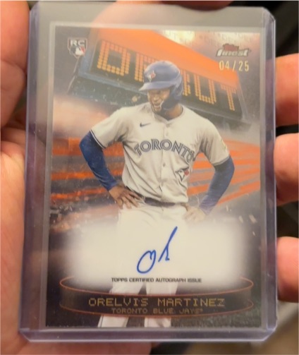 2025 Topps Finest #FA-OM Orelvis Martinez — front