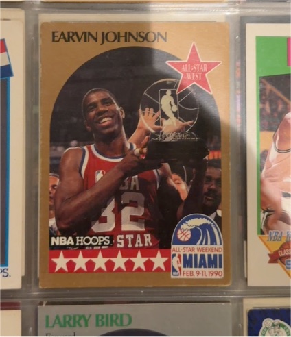 1990 NBA Hoops #18 Earvin Johnson All-Star West — front