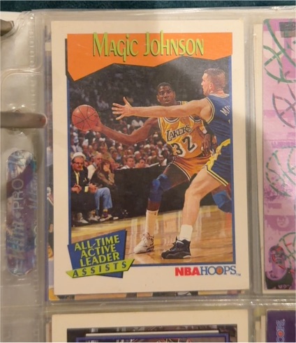 1991-92 NBA Hoops #535 Magic Johnson — front