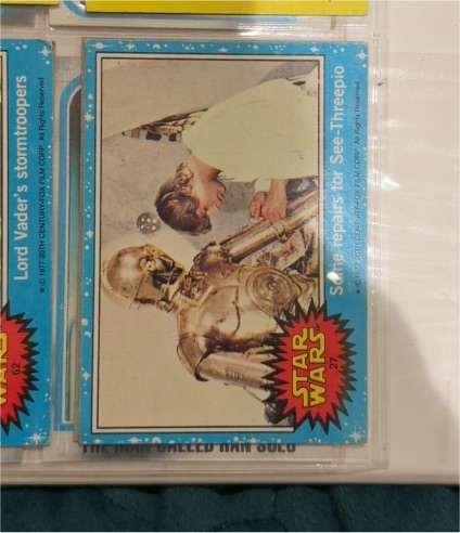 1977 Topps Star Wars #27 Some Repairs for See-Threepio — front