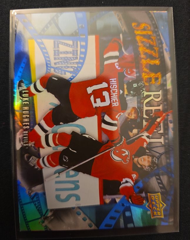 2025-26 Upper Deck Series 1 #SR-2 Luke Hughes Sizzle Reel — front
