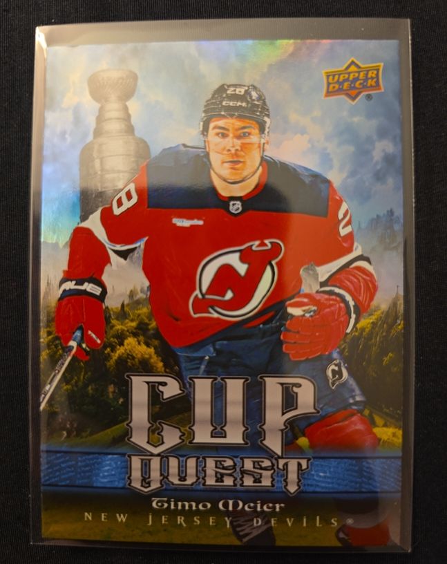 2025-26 Upper Deck Series 1 Cup Quest #CQ-20 Timo Meier — front