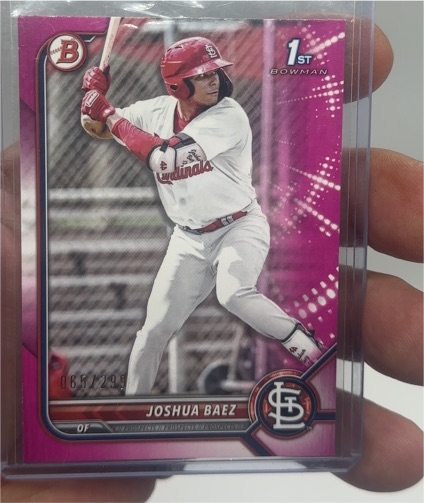 2022 Bowman Prospects #BP-112 Joshua Baez — front