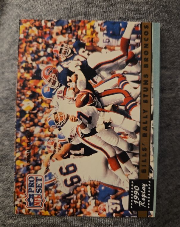 1991 Pro Set #326 Bills' Rally Stuns Broncos — front