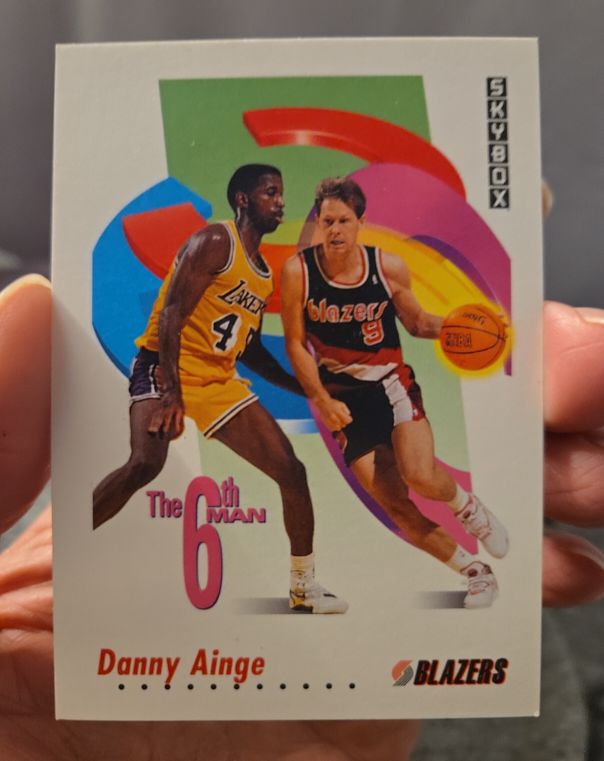 1991-92 SkyBox #453 Danny Ainge Portland Trail Blazers — front