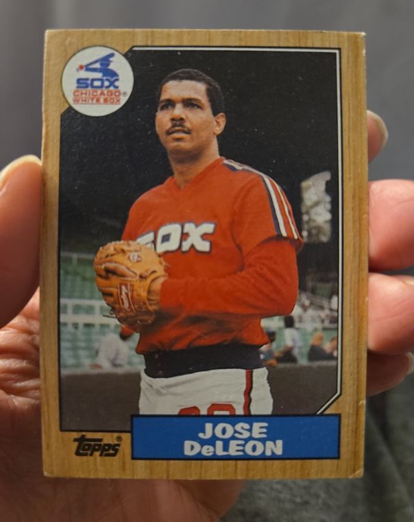 1987 Topps #421 Jose DeLeon — front
