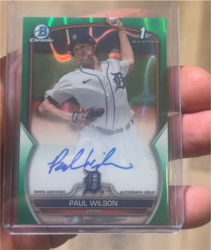 2023 Bowman Chrome #CDA-PW Paul Wilson — front