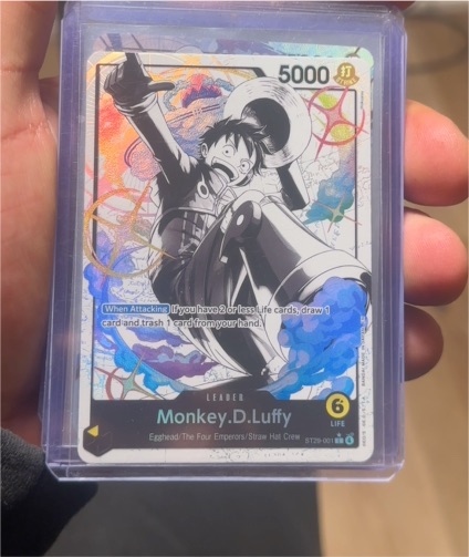 2026 One Piece ST29-001 Monkey.D.Luffy Alt Art Leader Card — front