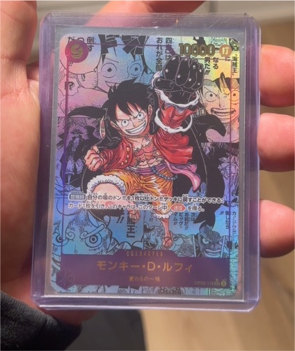One Piece OP09-119 Monkey D. Luffy SEC Manga Alternate Art — front