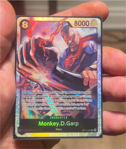 Monkey D. Garp OP11-095 A Fist of Divine Speed — front
