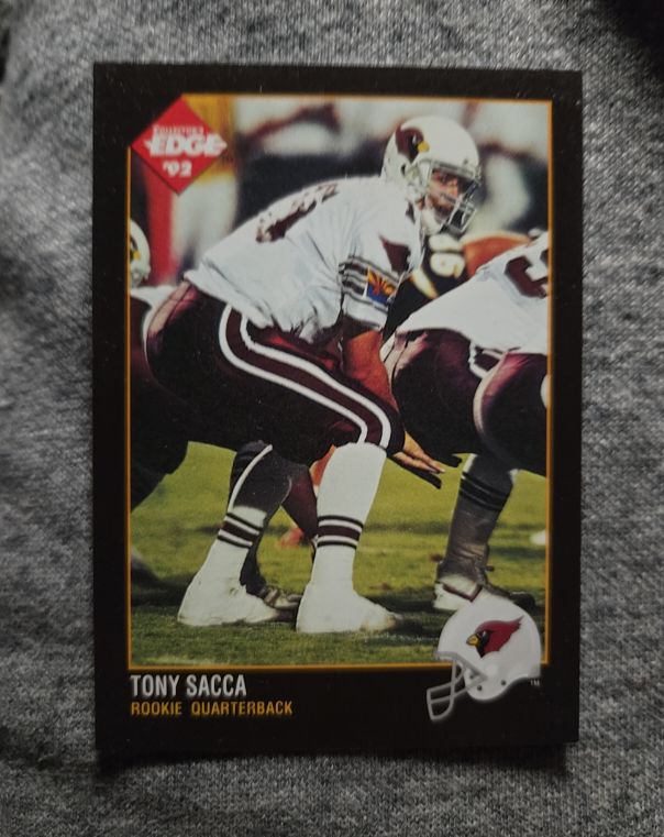 1992 Collector's Edge #208 Tony Sacca Rookie Phoenix Cardinals — front