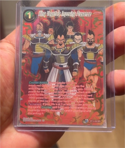 Dragon Ball Super Card Game BT13-030 King Vegeta's Imposing Presence — front