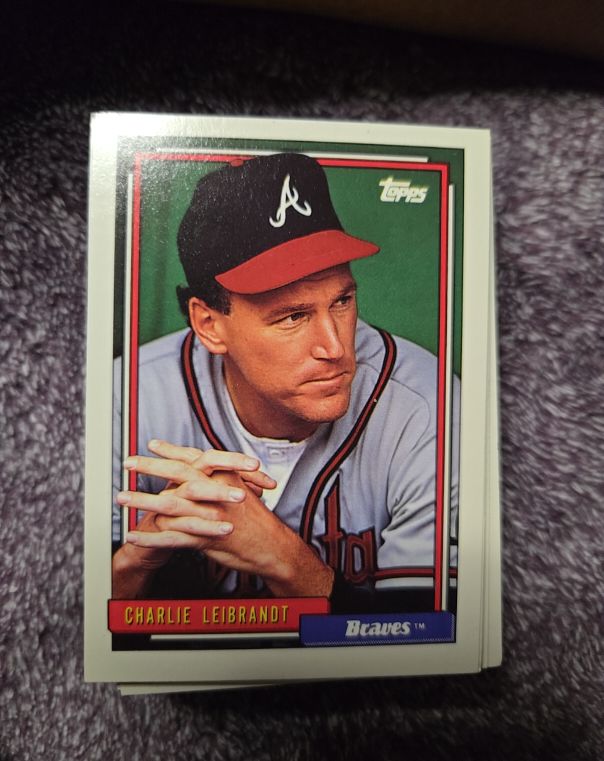 1992 Topps #152 Charlie Leibrandt Atlanta Braves — front