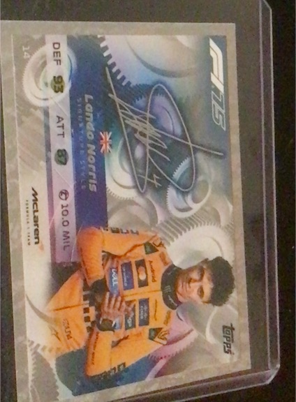 2025 Topps Turbo Attax #75 Lando Norris — front
