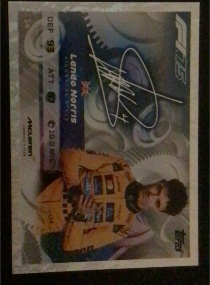 2025 Topps Turbo Attax #13 Lando Norris Hero — front