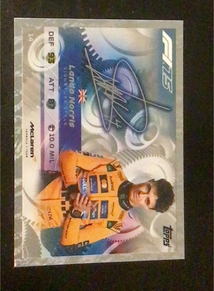 2024 Topps Turbo Attax #14 Lando Norris — front
