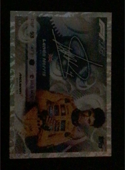 2025 Topps Finest #39 Lando Norris — front
