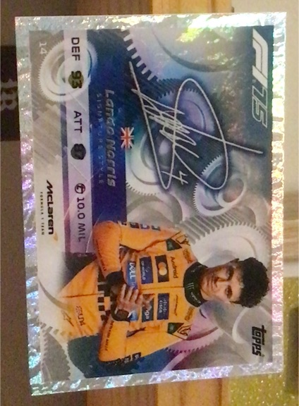 2025 Topps F1 Turbo Attax #124 Lando Norris — front