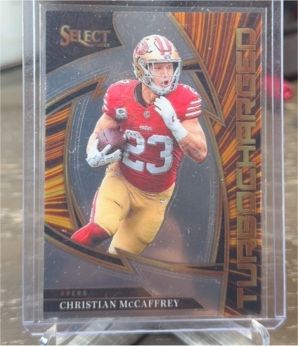 2025 Panini Select #3 Christian McCaffrey Turbocharged San Francisco 49ers — front