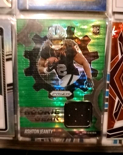 2025 Panini Prizm #RGR-AJY Ashton Jeanty Rookie Gear — front