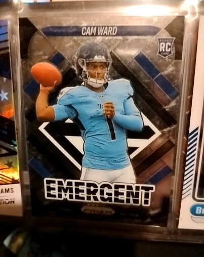 2025 Panini Prizm #2 Cam Ward Emergent Rookie — front