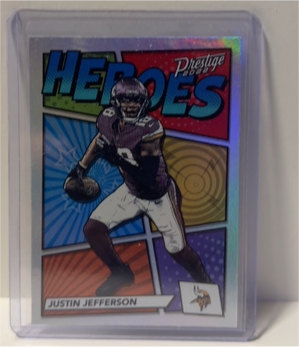2022 Panini Prestige #H-10 Justin Jefferson Heroes — front