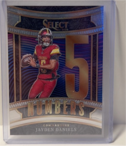 2025 Panini Select #22 Jayden Daniels Select Numbers — front