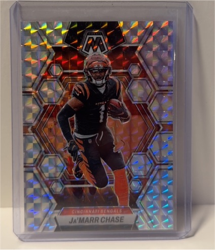 2023 Panini Mosaic Silver Prizm #43 Ja'Marr Chase — front