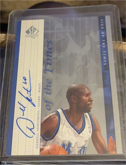 1999-00 SP Authentic Sign of the Times #DA Darrell Armstrong — front