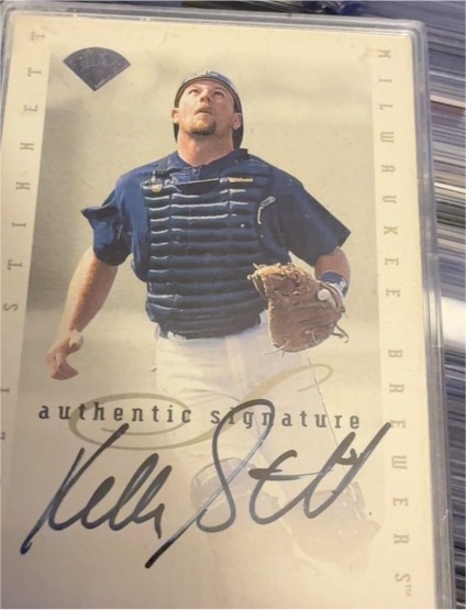 1996 Leaf Signature Series Extended #NNO Kelly Stinnett — front