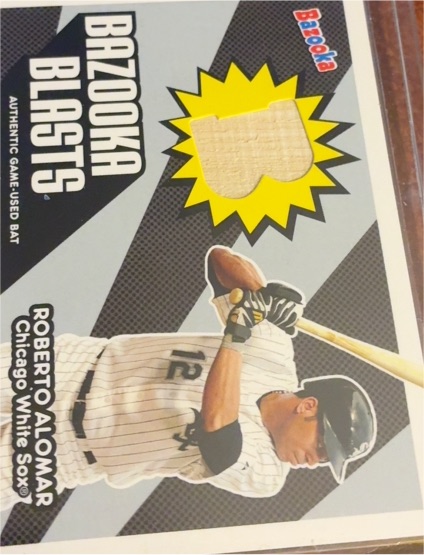 2005 Topps Bazooka Blasts Bat Relics #BB-RA Roberto Alomar — front