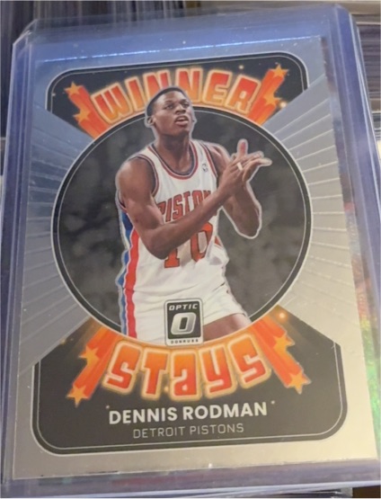 2021-22 Donruss Optic #6 Dennis Rodman Winner Stays — front