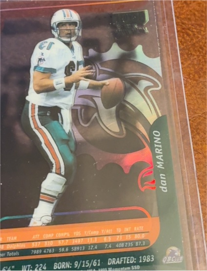 1998 Topps Finest #170 Dan Marino — front