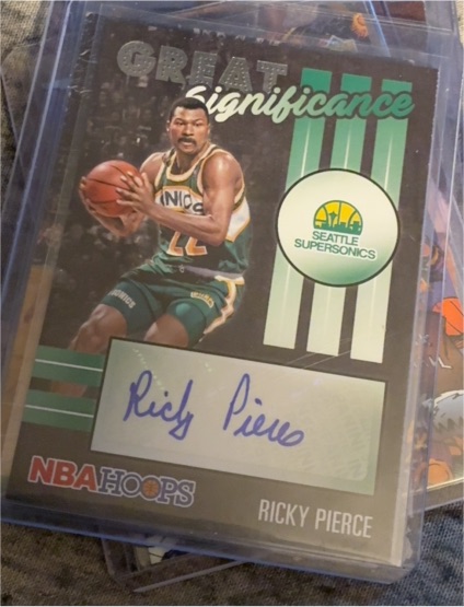 2020-21 Panini NBA Hoops Great Significance #GS-RPI Ricky Pierce — front