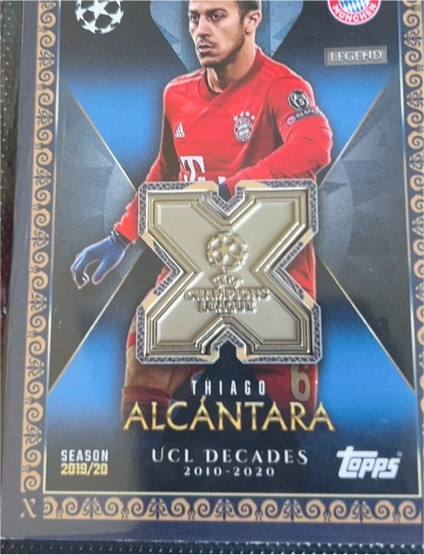 2019-20 Topps Match Attax Extra UCL Decades #Thiago Alcantara — front