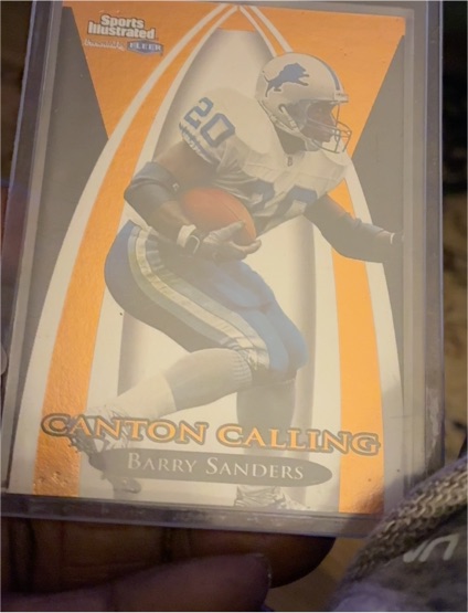 1999 Fleer Sports Illustrated Canton Calling #5 Barry Sanders — front
