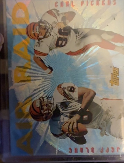 1995 Topps Air Raid #AR7 Jeff Blake / Carl Pickens — front