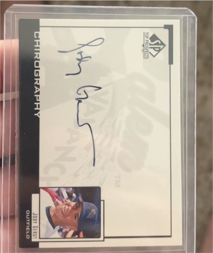 2000 Upper Deck SP Top Prospects Chirography #JG Jody Gerut — front