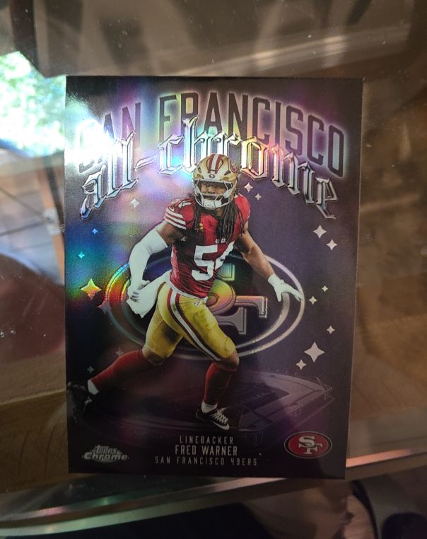 2025 Topps Chrome Football #ACT-20 Fred Warner All-Chrome — front