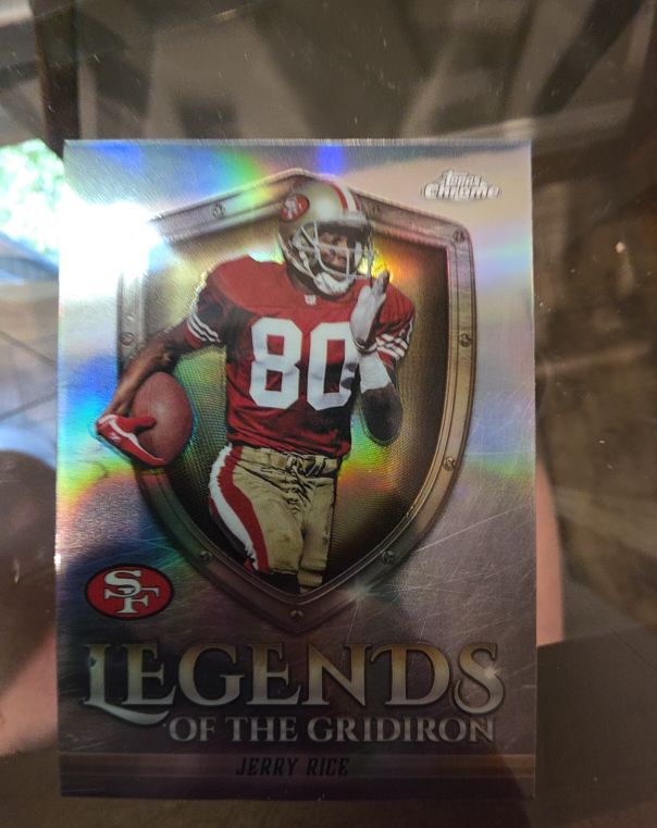 2024 Topps Chrome Legends of the Gridiron #LOG-8 Jerry Rice — front