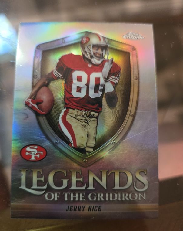 2024 Topps Chrome Legends of the Gridiron #LOG-8 Jerry Rice — front