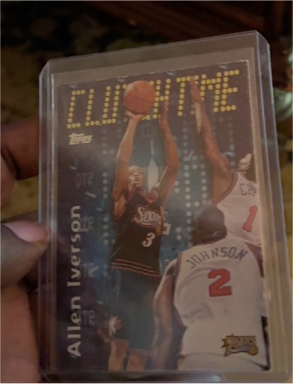 1997-98 Topps Clutch Time #CT19 Allen Iverson — front