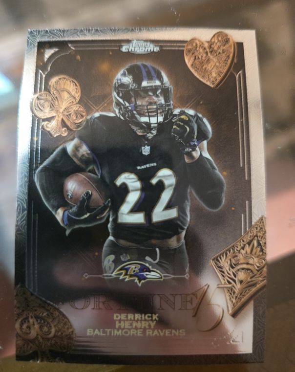 2025 Topps Chrome #F15-10 Derrick Henry Fortune 15 — front